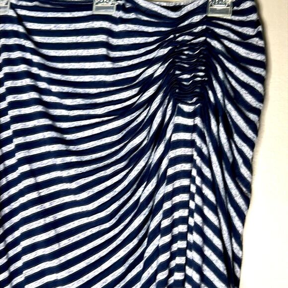 Studio M Womens Skirt Size L Pull On Casual Drape Rushing Wrap Look Stretch - Picture 4 of 8